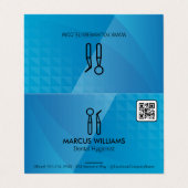 Tandheelkundige Instrumenten | QR Code Visitekaartjes (Buitenkant ongevouwen)