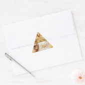 TANDHEELKUNDIGE KLINIEK, TANDARTS MONOGRAM Perkame Driehoek Sticker (Envelop)