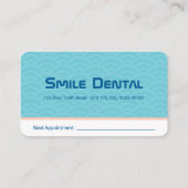 tandheelkundige kliniek | Tandartsdiensten Afspraa Visitekaartje (Achterkant)