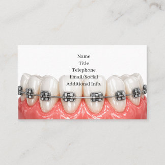 Tandheelkundige Orthodontie Tandarts Zakkaart Visitekaartje