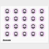 Tandheelkundige orthodontist dank u aangepaste roz ronde sticker (Vel)