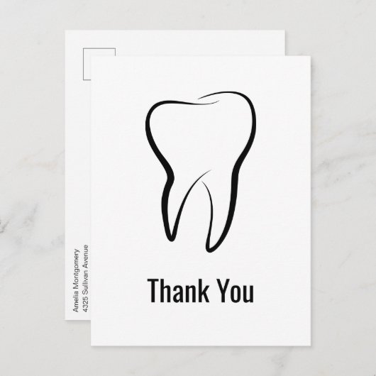 Tandheelkundige Tand Medische Grafische Tandheelku Briefkaart (Voorkant / Achterkant)