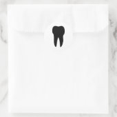 tandheelkundige tandarts ronde sticker (Tas)