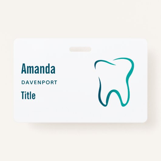 Tandheelkundige tandheelkunde medisch Afbeelding Badge (Voorkant)