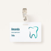 Tandheelkundige tandheelkunde medisch Afbeelding Badge (Achterkant met clip)