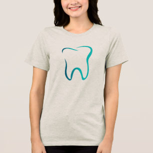 Tandheelkundige tandheelkunde medisch Afbeelding Tri-Blend Shirt
