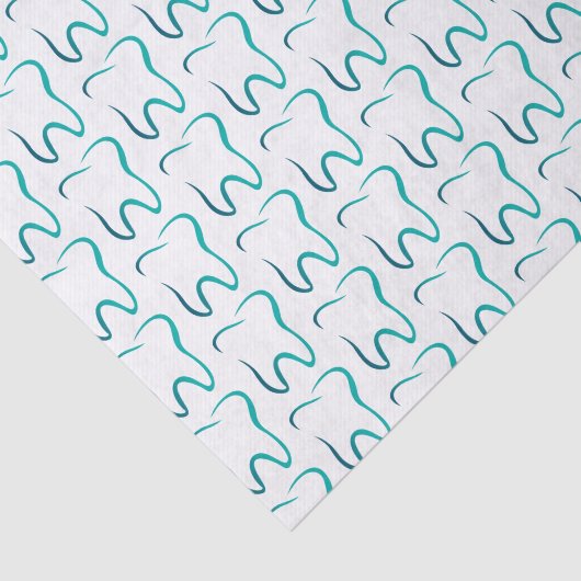 Tandheelkundige tandheelkunde medisch patroon tissuepapier (Detail)