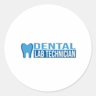 tandheelkundige technicus tandarts ronde sticker