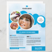 Tandheelkundige zorg Flyer Sjabloon (Voorkant / Achterkant)