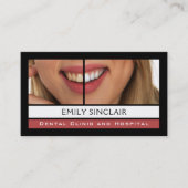 Tandheelkundige zorg, tandartsafspraak visitekaartje (Voorkant)