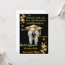 Tandhygiënist Afstudeeruitnodiging met Foto