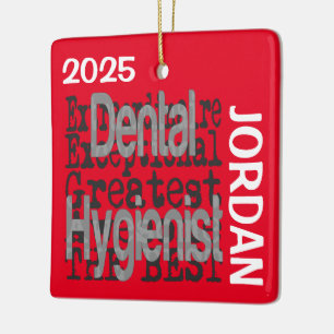 Tandhygiënist Extraordinaire Aangepast Keramisch Ornament