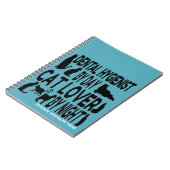 Tandhygiëniste houdt van katten CUSTOM Notitieboek (Linkerzijde)