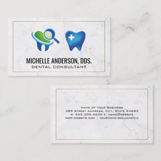 Tandinspectie en Hulp Logo Visitekaartje (Voorkant / Achterkant)