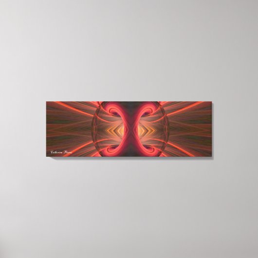 Tandoek: Rode en zwarte abstracte kunst Canvas Afdruk (Voorkant)