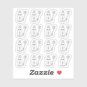 Tandpasta Borstel Tandheelkundige Verzorging Herin Sticker