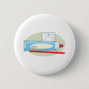 Tandpasta en penseel ronde button 5,7 cm