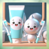 Tandpasta Pals Raamsticker (Vel 3)