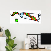 Tandpasta Poster (Thuiskantoor)