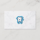 Tandpict | Leren marmeren achtergrond Visitekaartje (Voorkant)