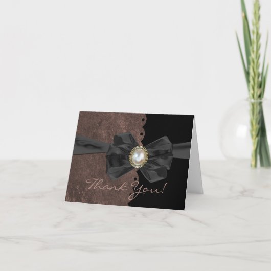 Tandrand Bruiloft Bedankkaart (Voorkant)