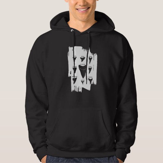 Tandsoorten haaien hoodie (Voorkant)