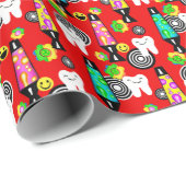 Tandtand/Retro 60-inch RDH Fun Cadeaupapier (Rol Hoek)