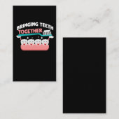 Tandtandpasta tandheelkundige tandheelkundige assi visitekaartje (Voorkant / Achterkant)