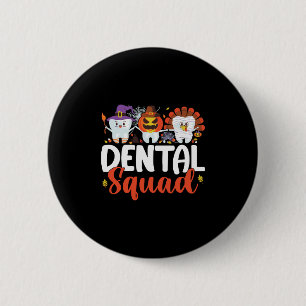 Tandtandtandtandheelkundige Thanksgiving Halloween Ronde Button 5,7 Cm