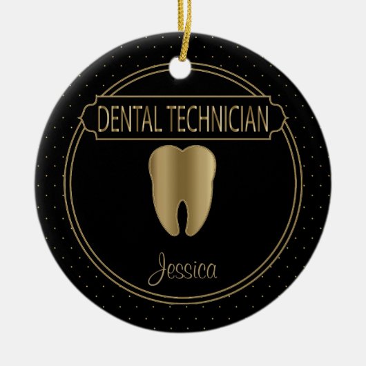 Tandtechnicus 🦷 keramisch ornament (Voorkant)