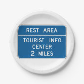Tanduiding van het toeristisch informatiecentrum papieren bordje (Voorkant)
