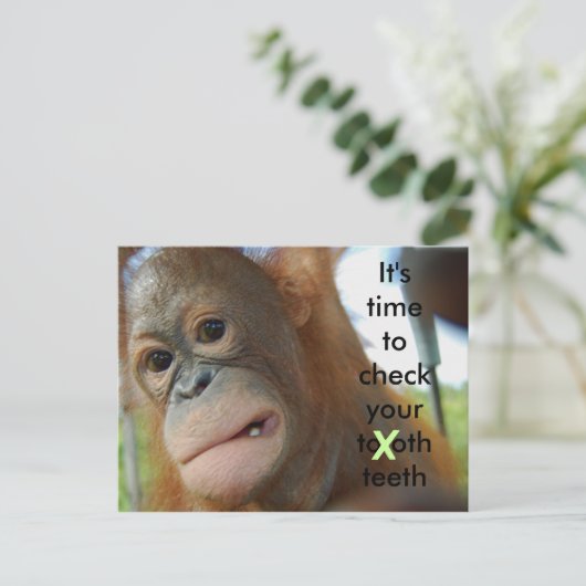 Tandverzorging : Herinnering voor benoeming van De Briefkaart (Staand voorkant)