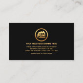 Tandwiel Handyman Tools Iconen Builder Visitekaartje (Achterkant)