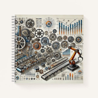 Tandwielen, Robotica & Technisch Grafiekontwerp Notitieboek
