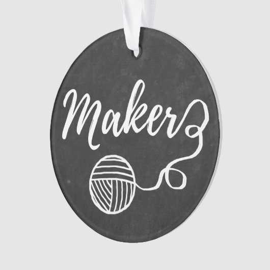 Tandwieltjes en kartonnen kartonnen textuur ornament (voorkant)