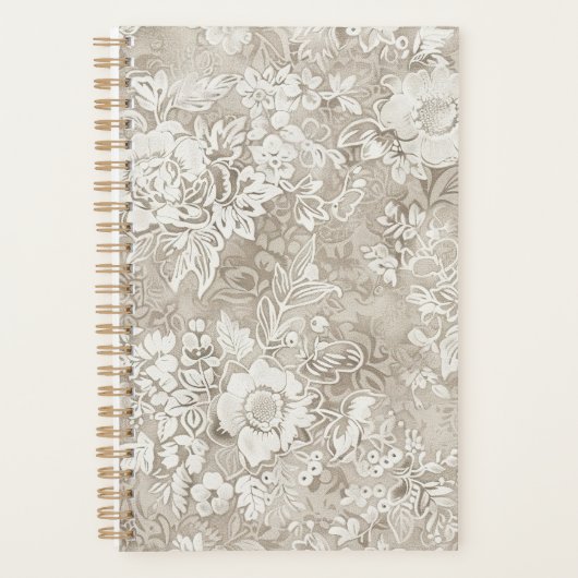Tane en Crème Bloem Planner (Voorkant)