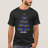 Tang Fish Lights Xmas kerstkerstmanboom T-shirt (Voorkant)