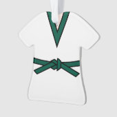 Tang Soo Do 6th Gup Ceinture verte avec nom (devant)