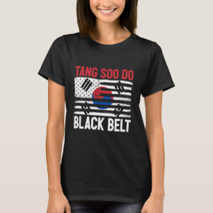 Tang Soo Do Black Belt Karate Fighter Koreaanse Ma T-shirt