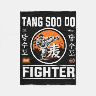 Tang Soo Do Fighter - Voor de fan van Koreaans kar Fleece Deken