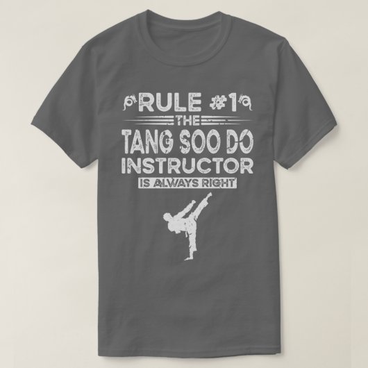 Tang Soo Do Instructeur Koreaanse vechtsporten T-shirt (Design voorkant)