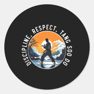 Tang Soo Do Koreaanse Karate Martial Arts Martial Ronde Sticker