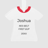 Tang Soo Do Red Belt 1er Gup Personnalisé (dos)