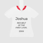 Tang Soo Do Red Belt 1er niveau Personnalisé (dos)