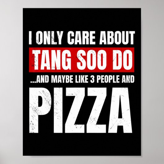 Tang Soo Do Sparring Martial Artist Karate Master Poster (Voorkant)