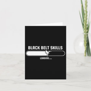 Tang Soo Doe Grappige Kinder Black Belt Skills Lad Kaart