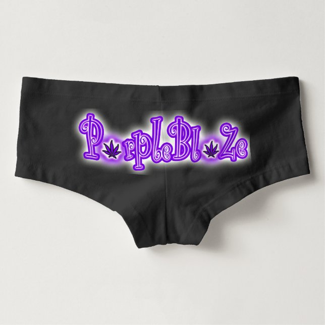 Tanga Boyshort de logo de dragon de PurpleBlaZe (Dos)