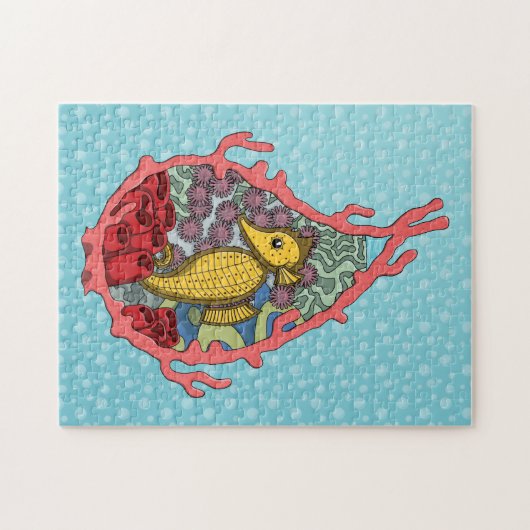 Tanga de zeepaardpuzzel legpuzzel (Horizontaal)