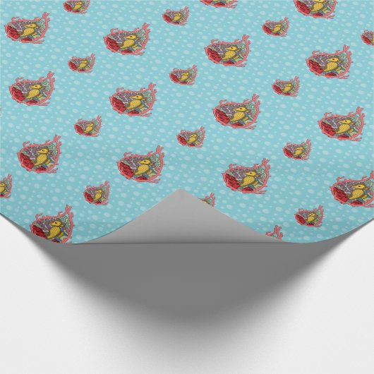 Tanga het zeepaardje inpakpapier (Hoek)