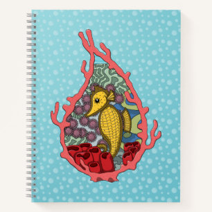 Tanga the Seahorse Spiral Carnet
